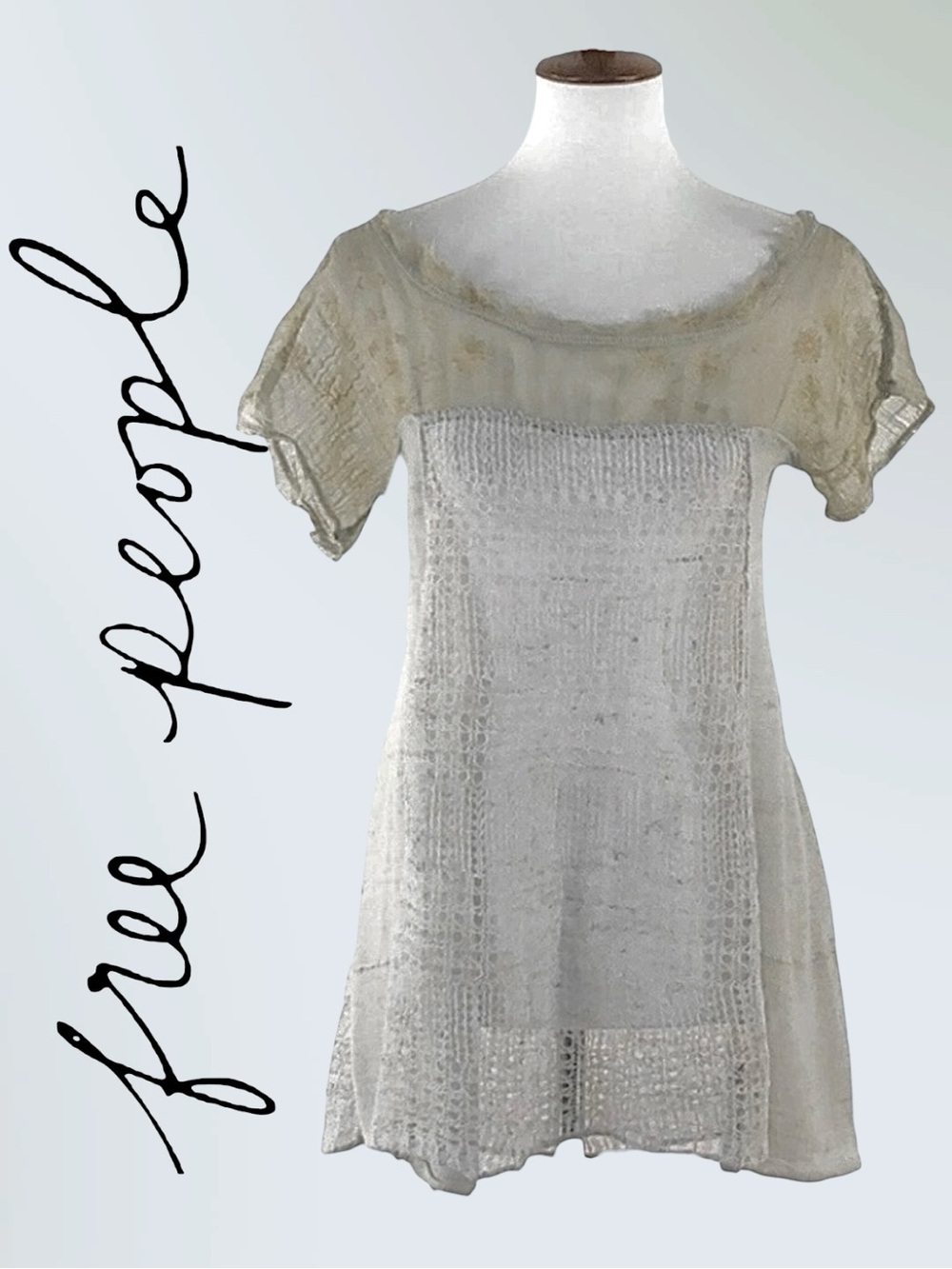 Free People • Pieced Floral Print Tunic || Medium